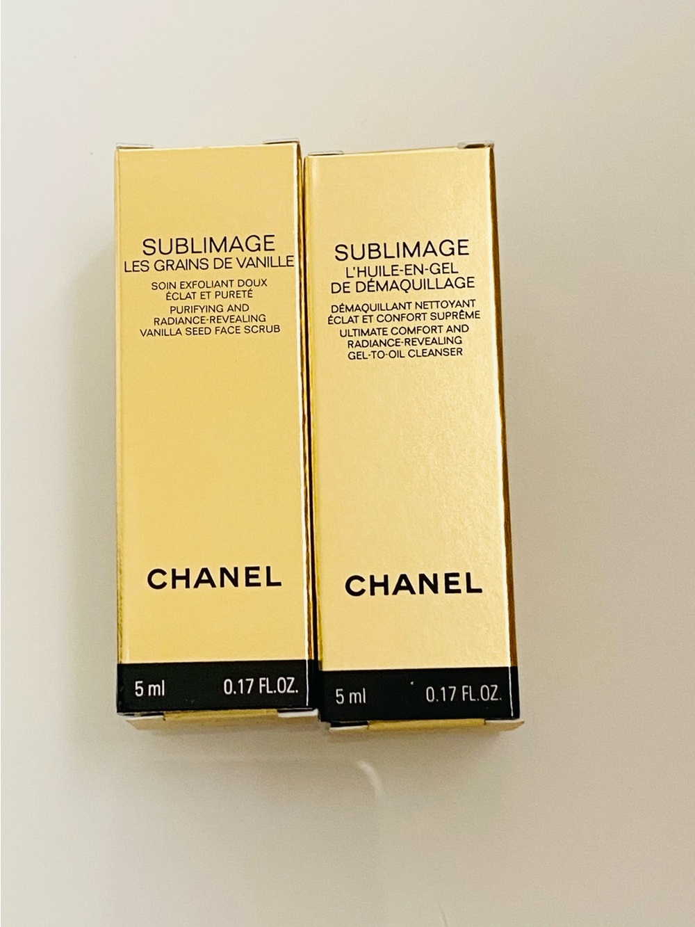CHANEL Sublimage Skincare Pair in Gold and Black